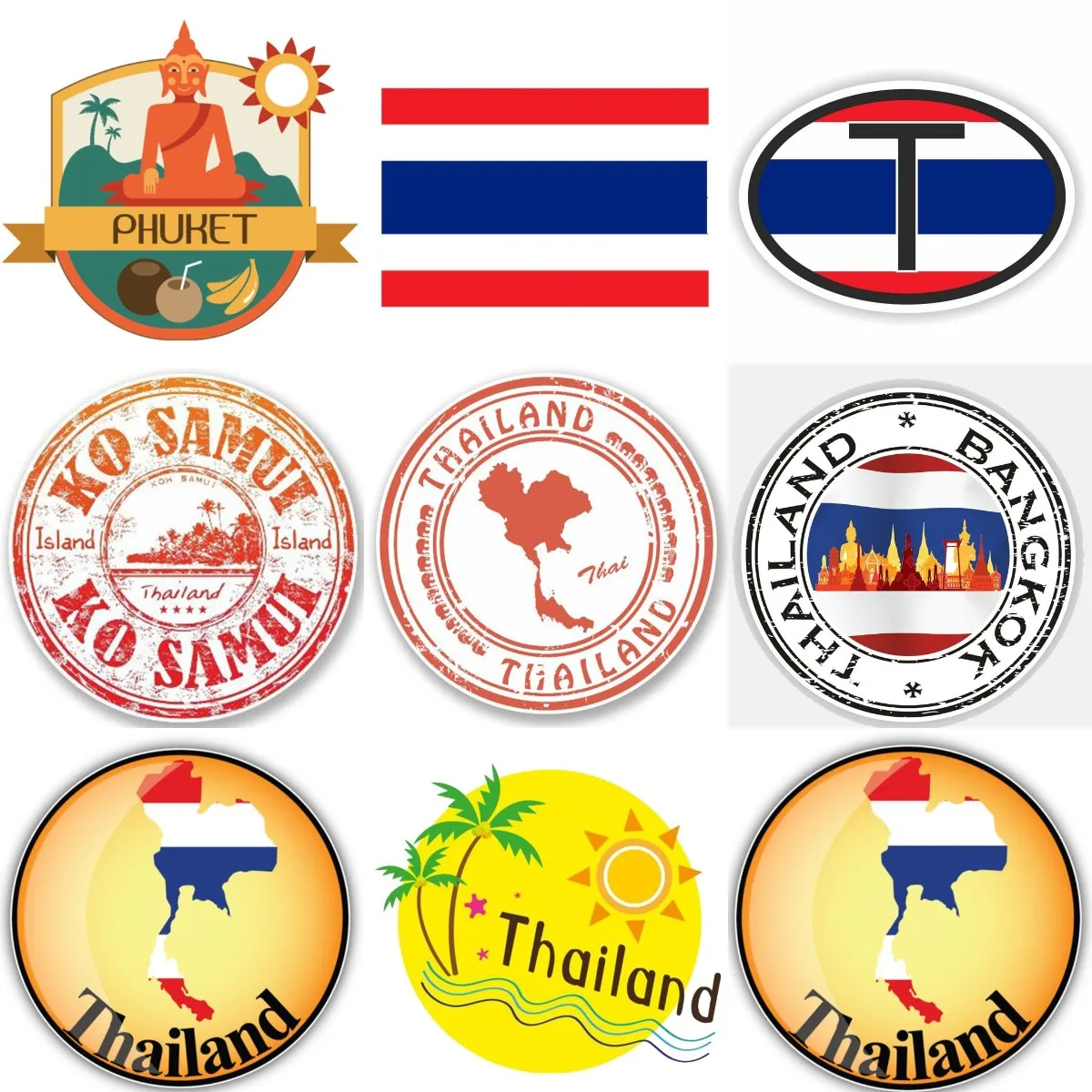 Car Accessories Thailand - T Thailand Flag Map Creative Accessories