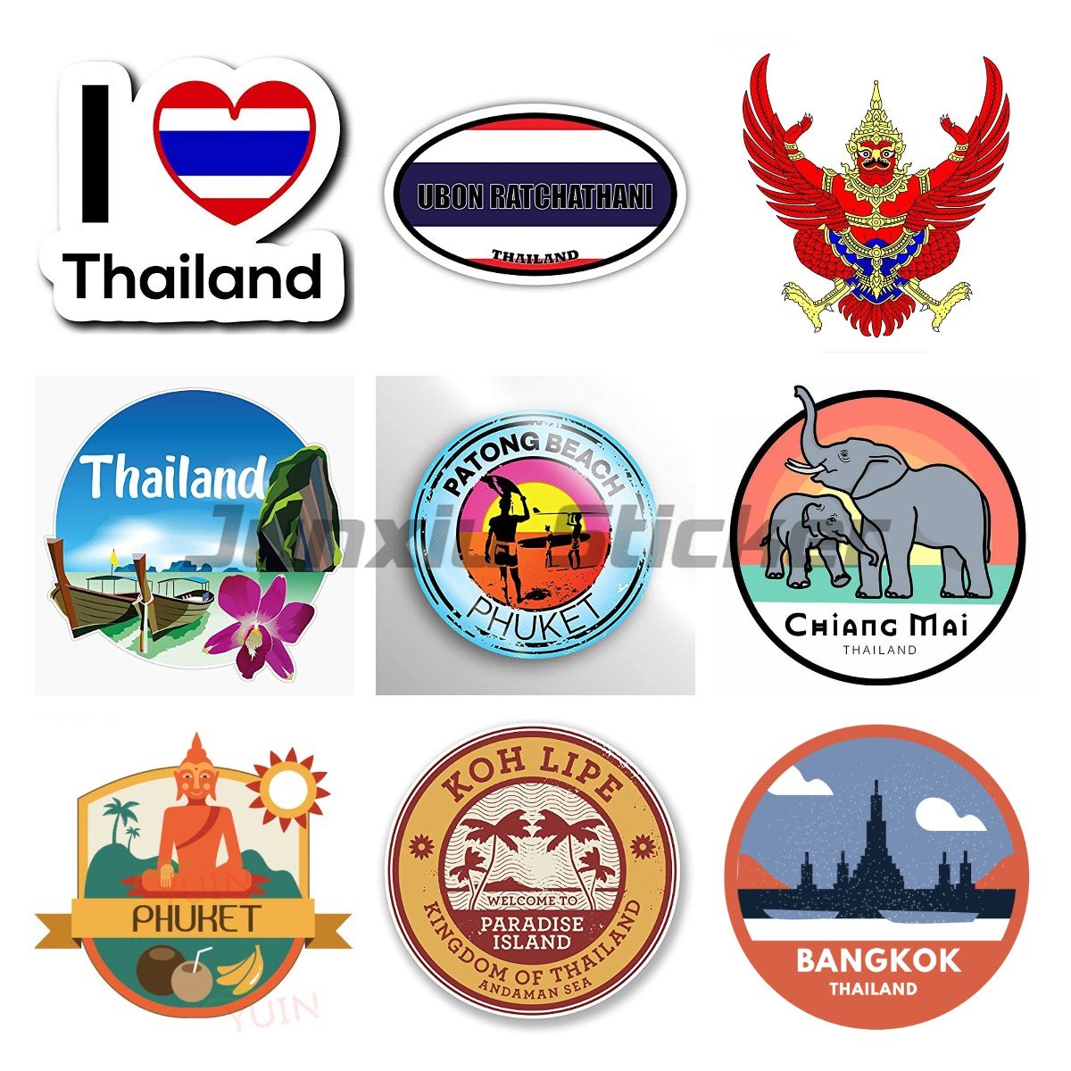 Car Accessories Thailand - Thailand National Flag Garuda Emblem of