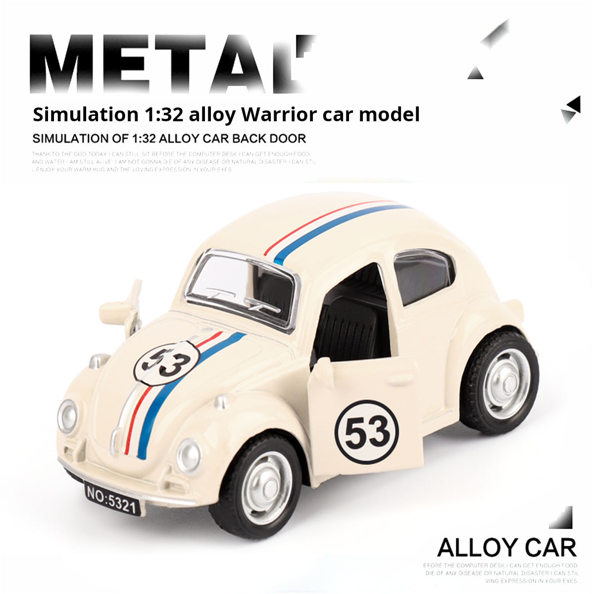 Car Accessories Thailand - 1：38 Alloy Pull-Back Car Thai Tricycle