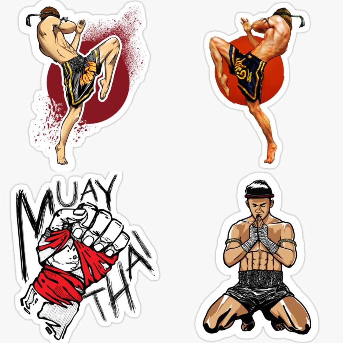 Car Accessories Thailand - Muay Thai Car Stickers Sunscreen Occlusion
