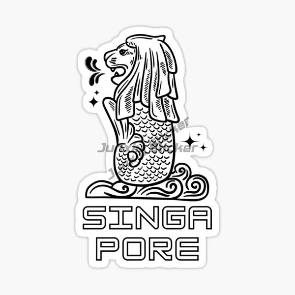 Singapore Flag Map Merlion Sce - Car Accessories Singapore recension och pris