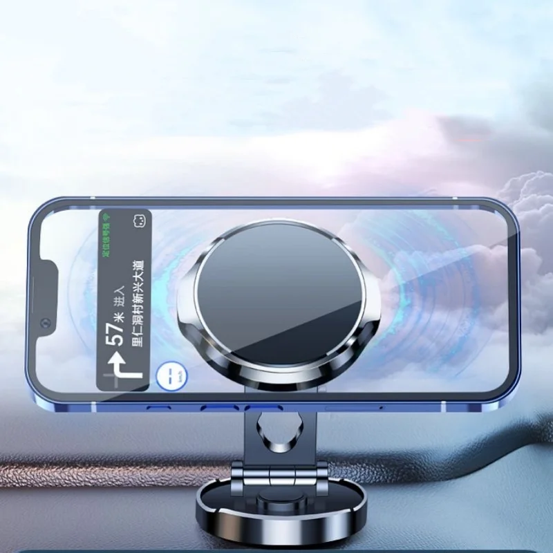Round Folding Magnetic Car Hol - Car Accessories Phone Holder recension och pris
