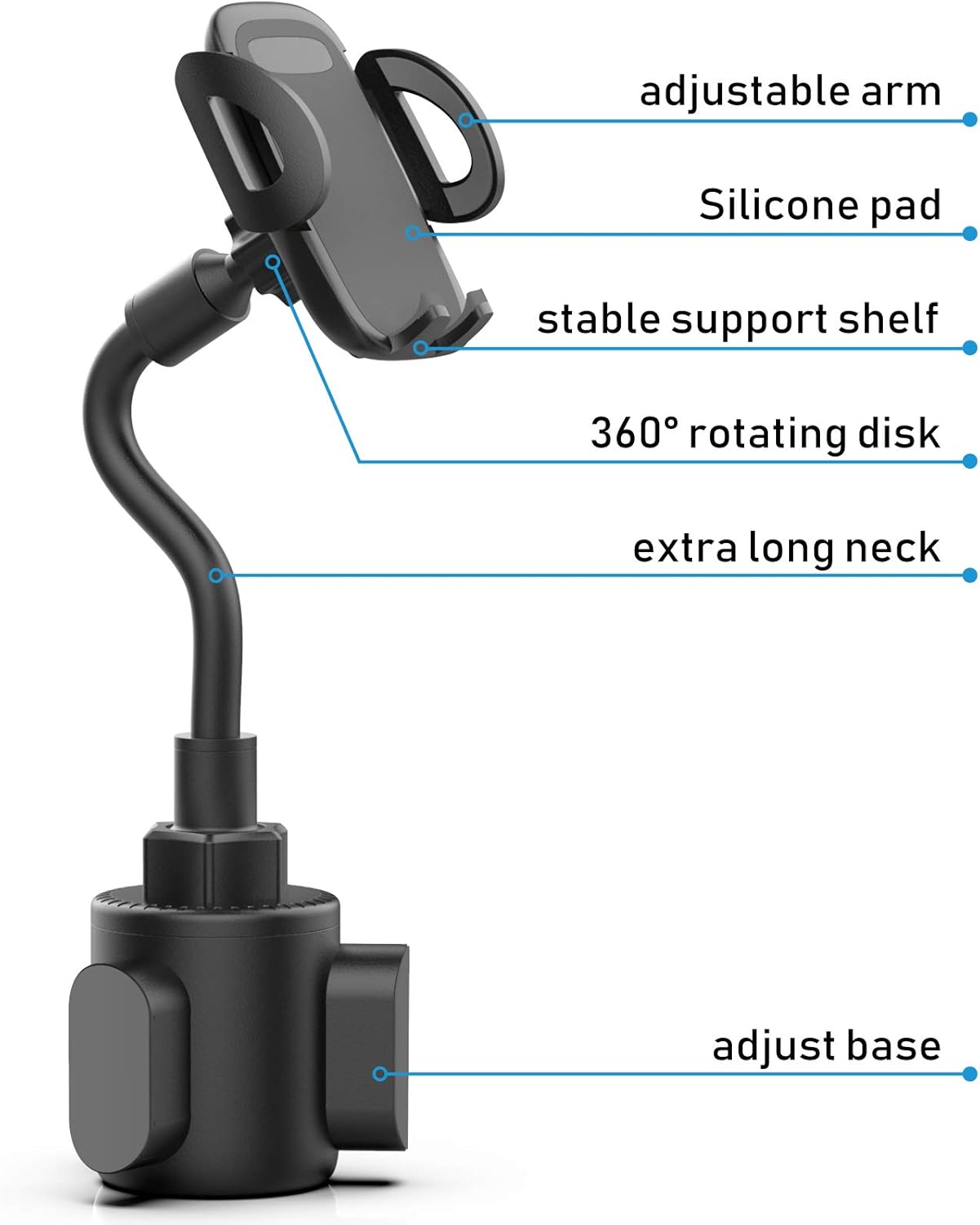 Phone Holders for Your Car, Cu - Car Cup Holder Expander recension och pris