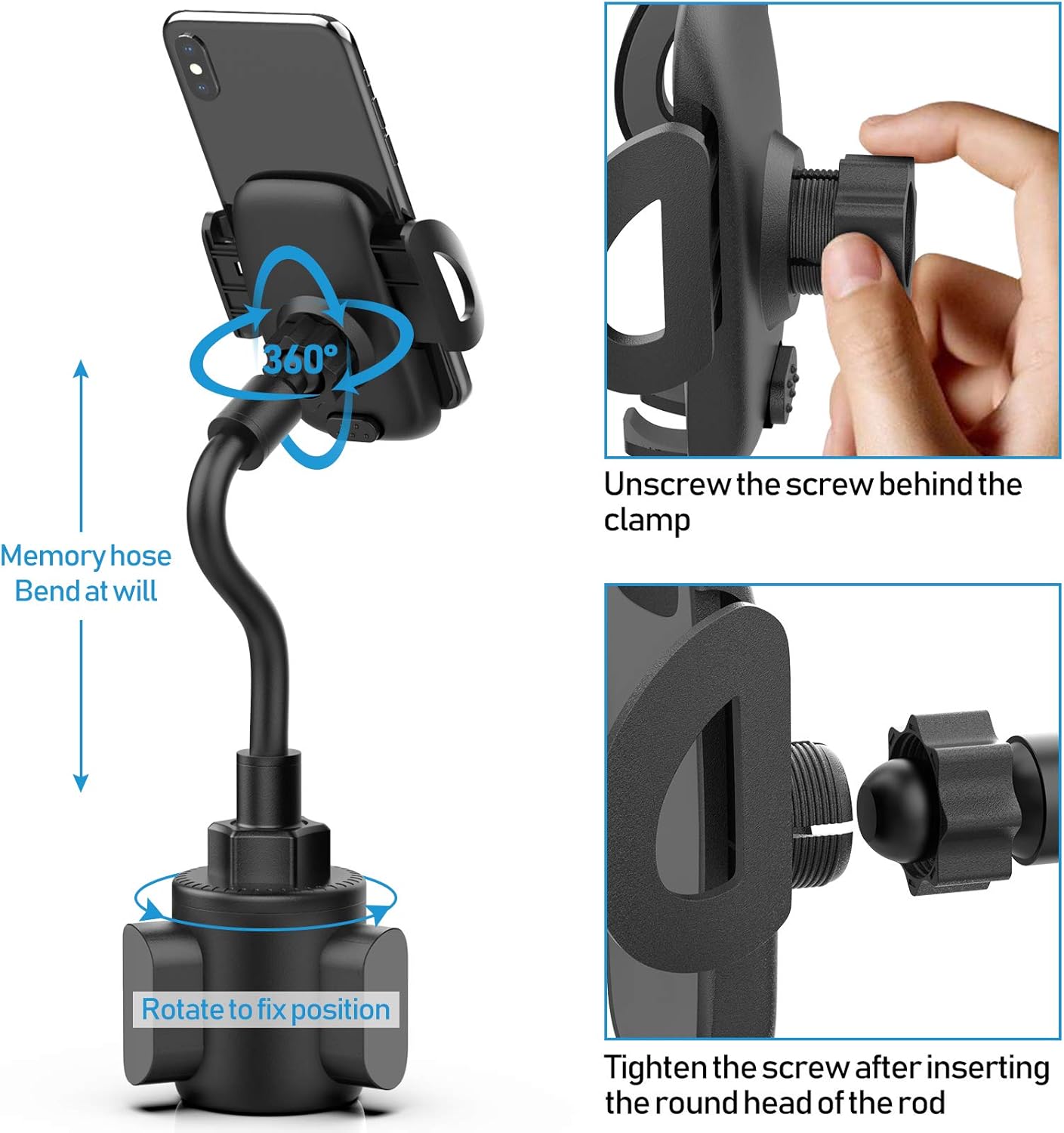 Phone Holders for Your Car, Cu - Car Cup Holder Expander recension och pris