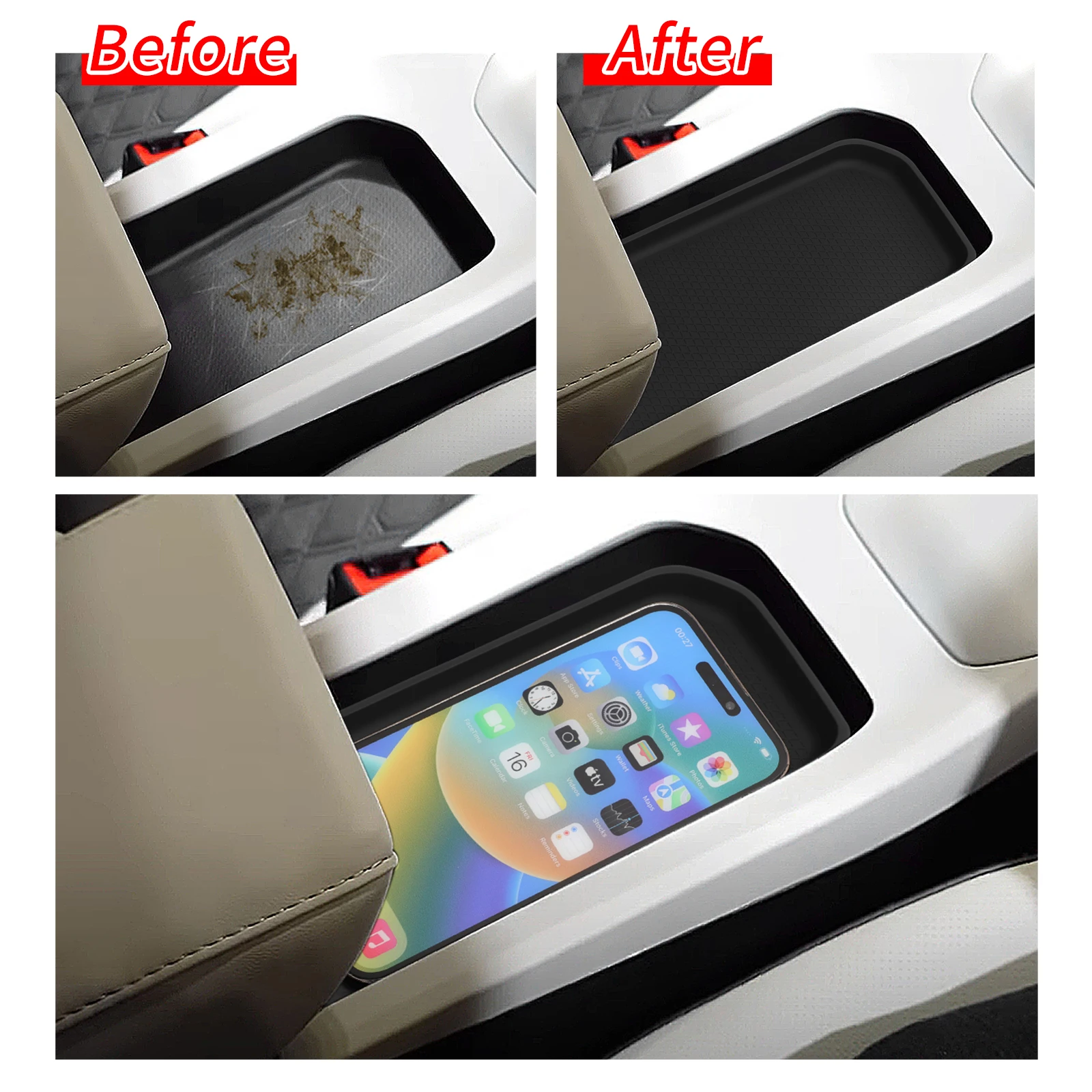 Car Center Console Storage Pad - Car Accessories Thailand recension och pris