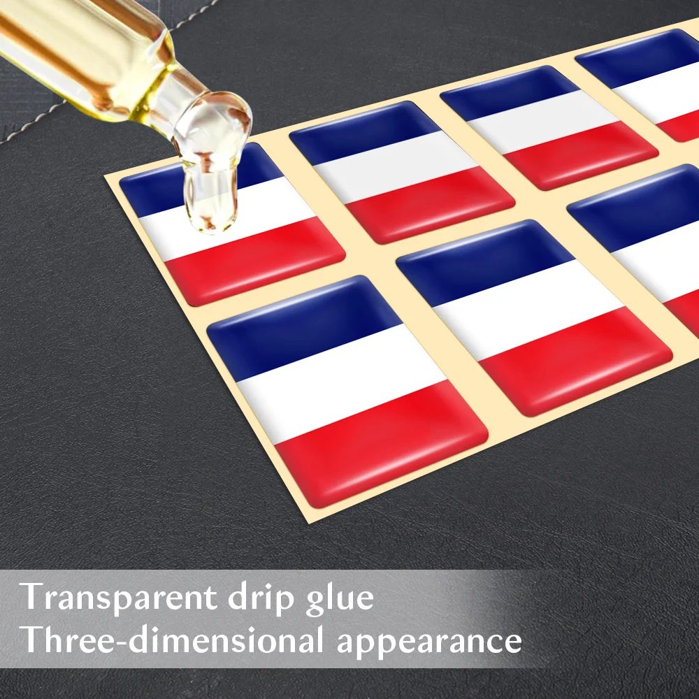 10pcs Epoxy Flags Stickers Car - Car Accessories Thailand recension och pris