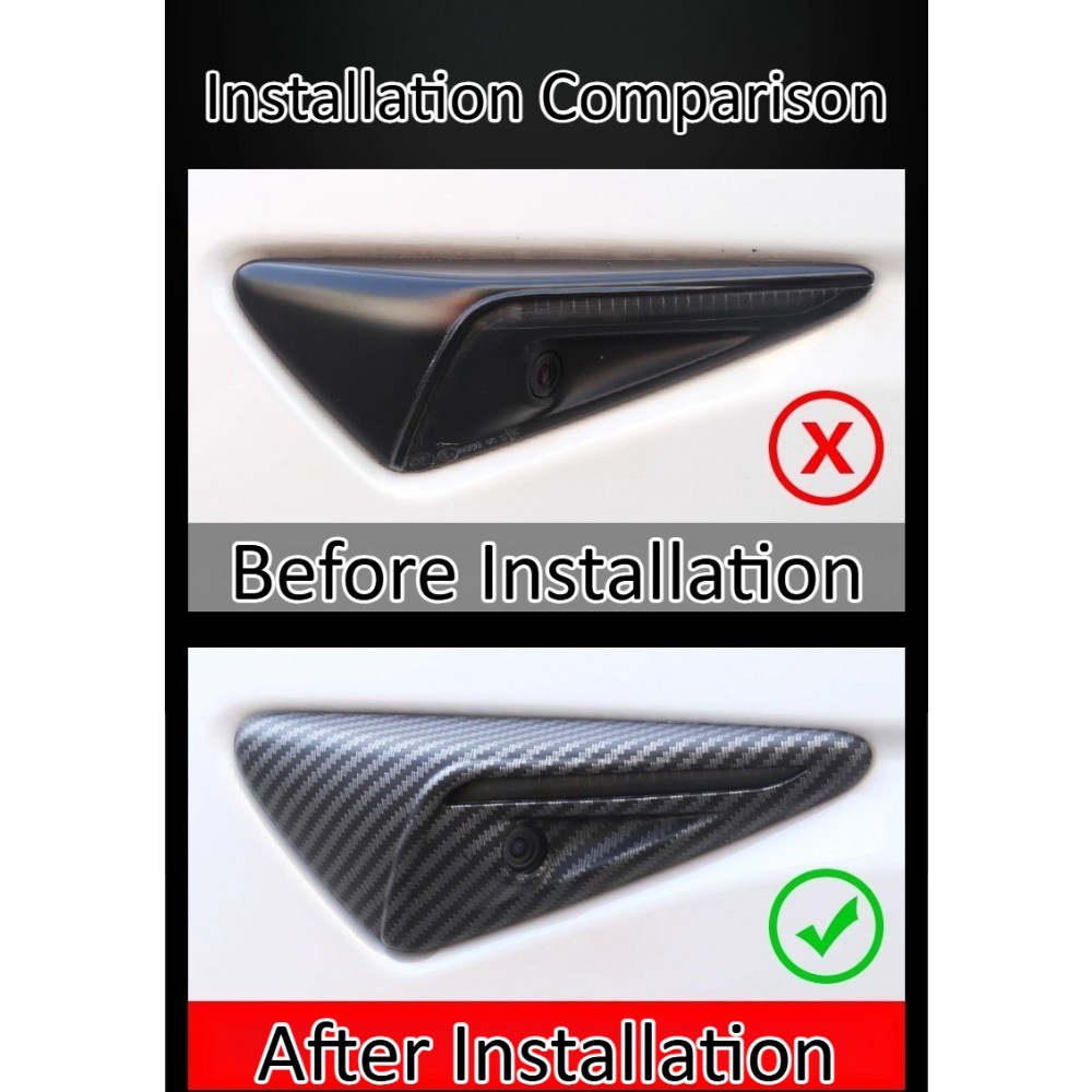 Carbon Fiber Cameras Covers Tr - Car Accessories Exterior recension och pris