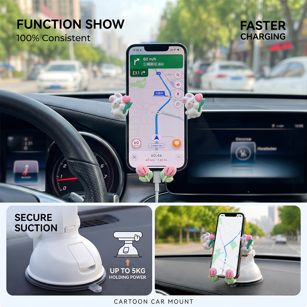 Suction Cup Car Phone Holder C - Car Cup Holder Expander recension och pris